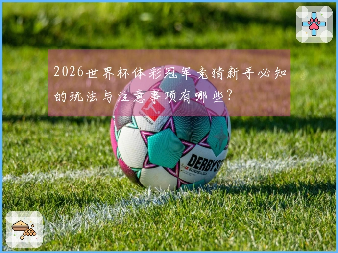 2026世界杯体彩冠军竞猜新手必知的玩法与注意事项有哪些？